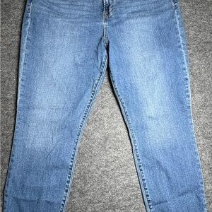 GAP True Skinny Sky High Size 34/18 Women's Denim Blue Jeans 94% Cotton